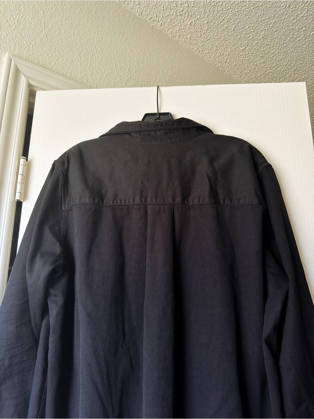 Frank & Eileen Rory Maxi Shirt Dress Famous Denim Black Large EUC - Picture 7 of 8